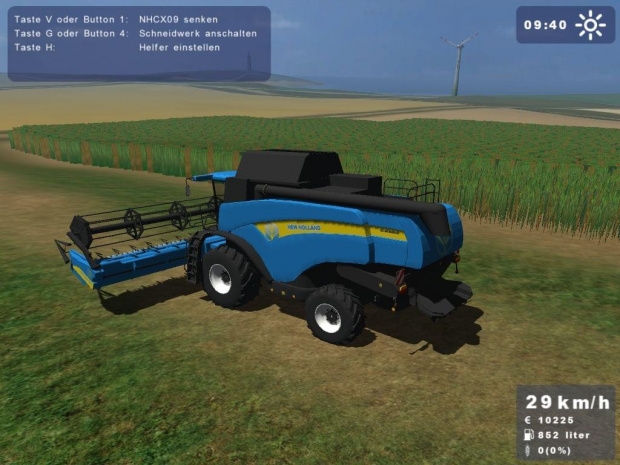 New Holland CX860 niebieski #Landwirtschafts #Simulator2009 #NewHolland #Holland #CX860