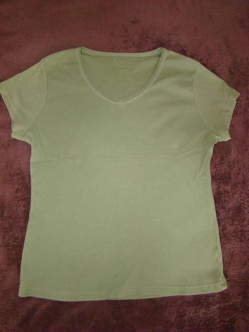 18.Khaki t-shirt, r 38, USA #allegro #damska #odzież #zestawy
