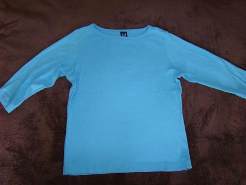 24.GAP, niebieska bluza, rękawy trzy czwarte, USA, r 38 #allegro #damska #odzież #zestawy